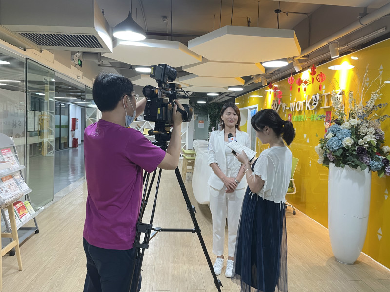 梦工场CEO黄丫丫接受媒体联合采访